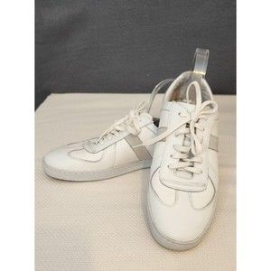 Steve Madden Men’s Shoes Size 9 White Leather Gray Suede Sneakers‎